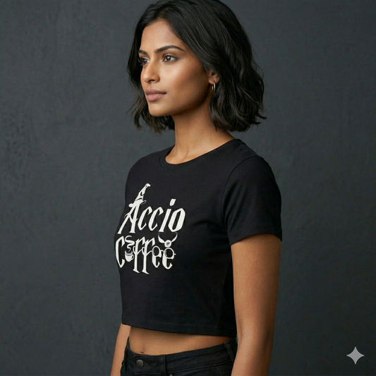 Black Coffee Lover CropTop