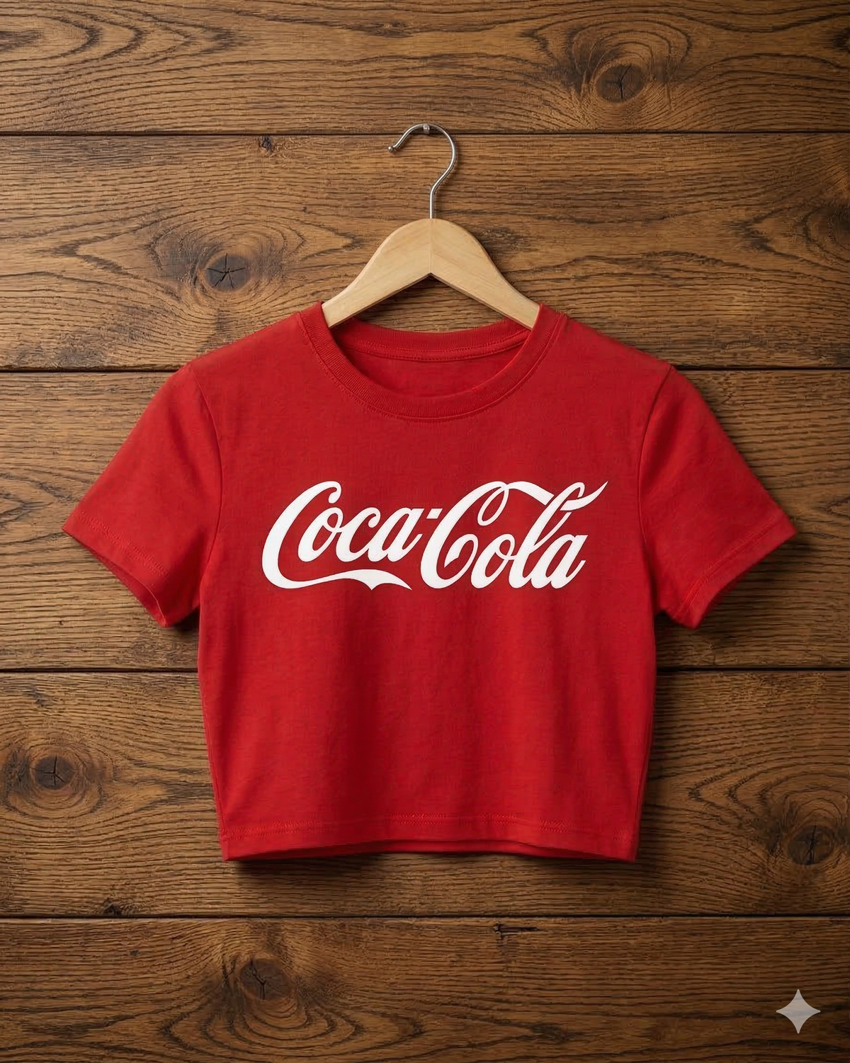 Women's Red Cola Crop Top