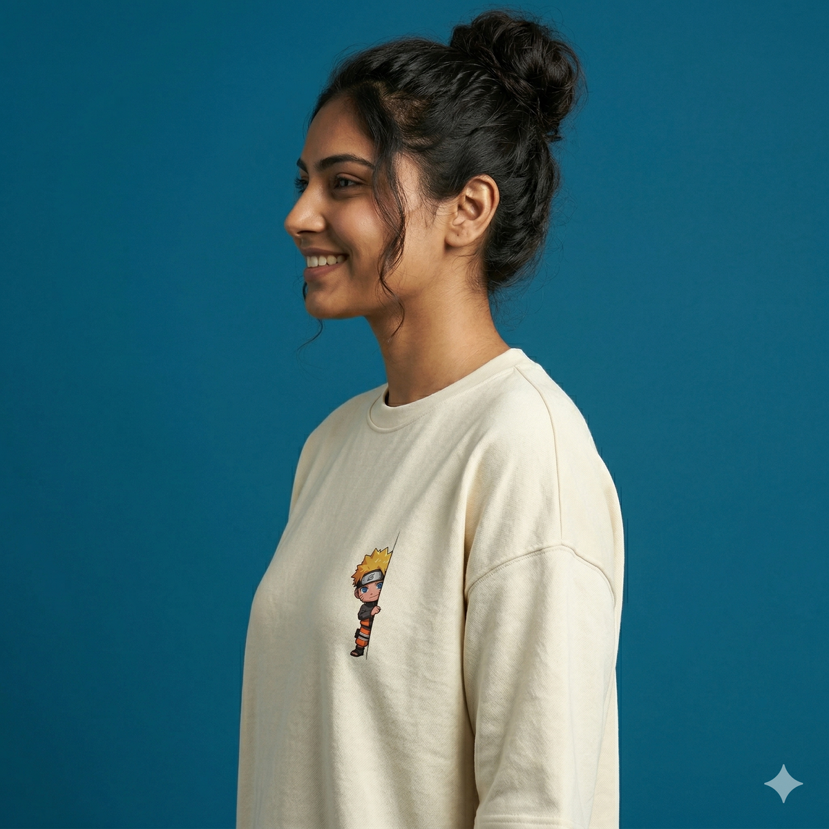 Oversized Terry pocket print tshirt Off White