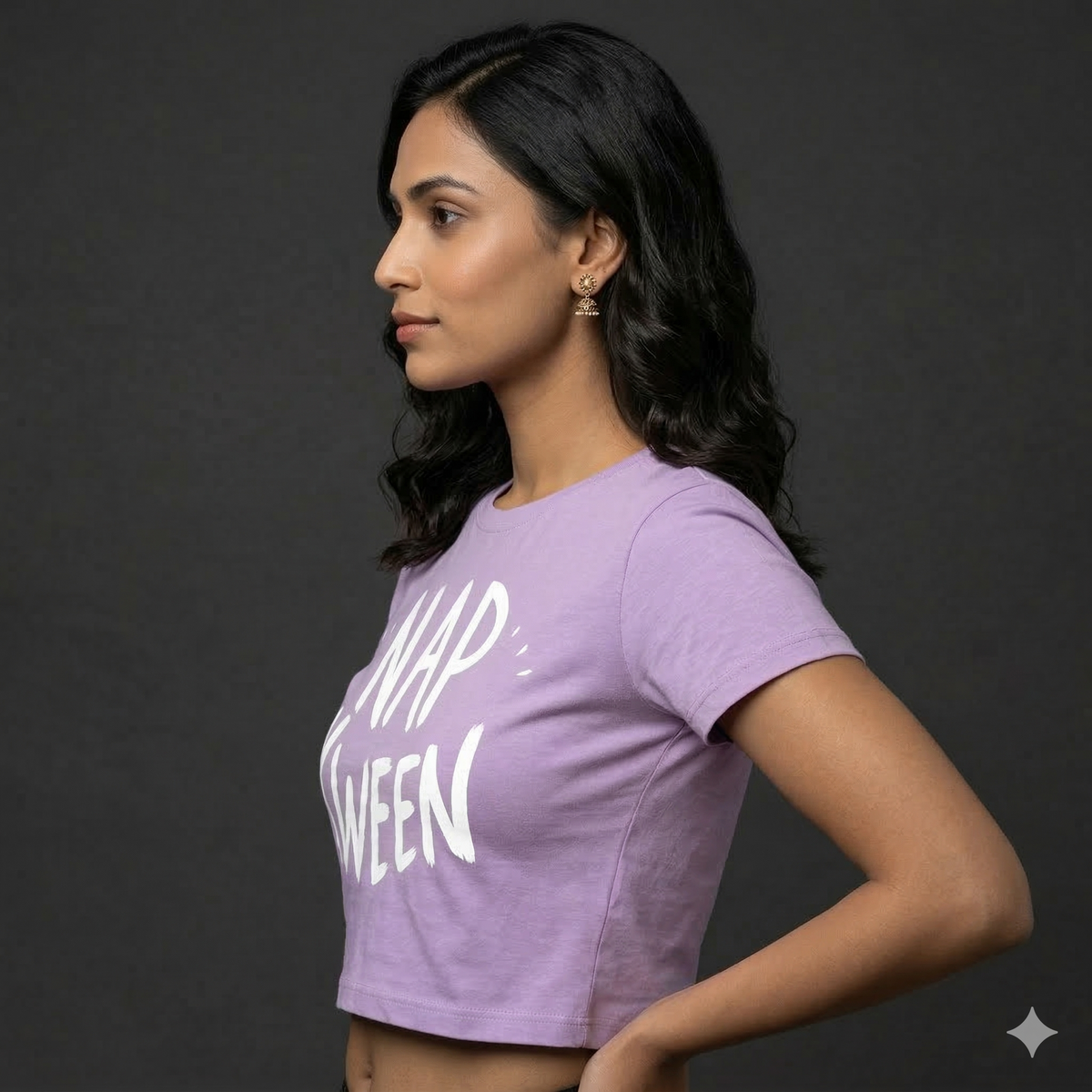 Women's Irish Lavender Napkween  Crop Top