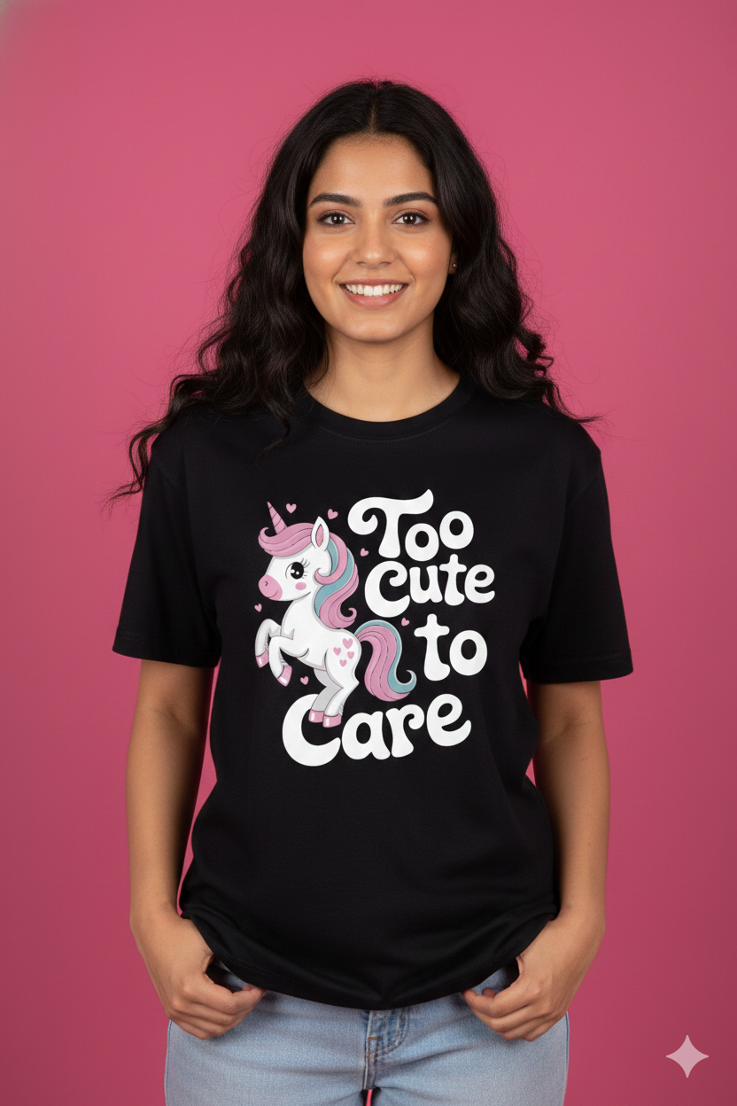 Women's Unicorn Crew Neck Tshirt