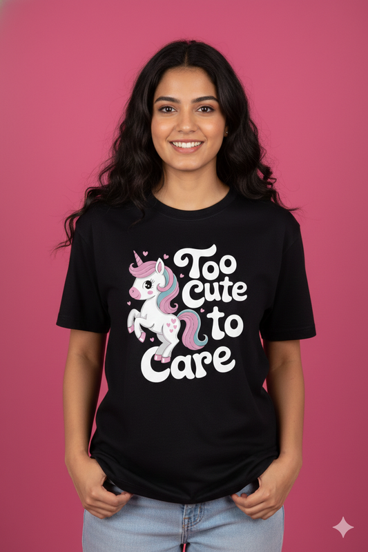 Women's Unicorn Crew Neck Tshirt