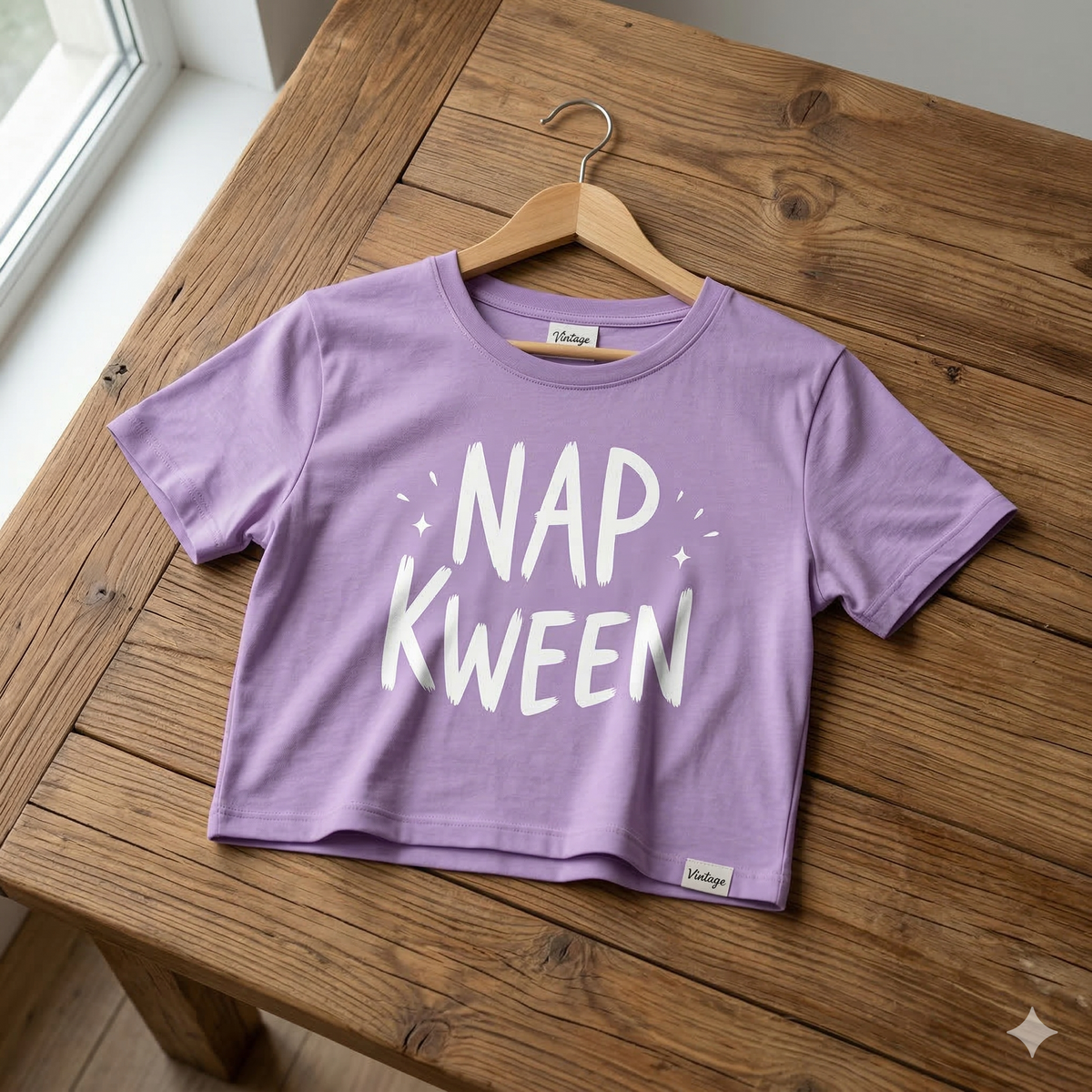 Women's Irish Lavender Napkween  Crop Top
