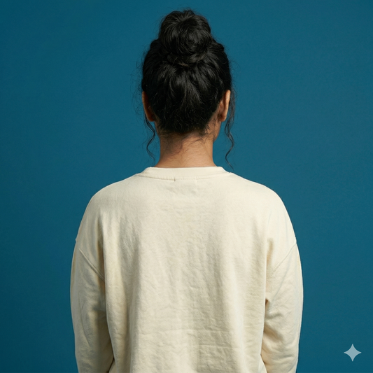 Oversized Terry pocket print tshirt Off White