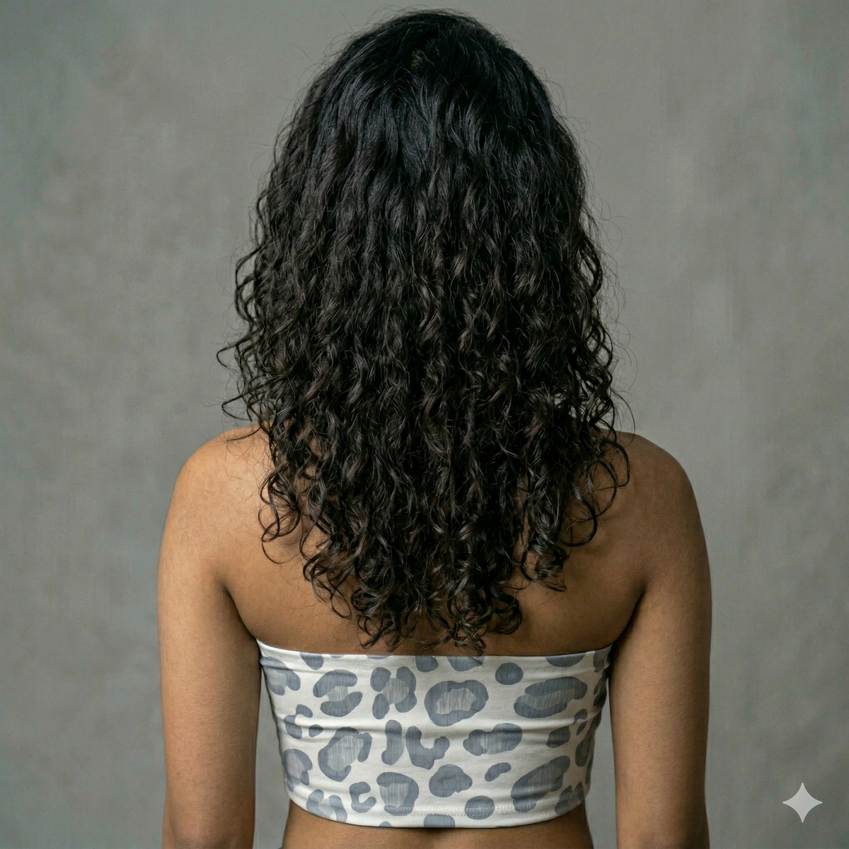 White Pattern Tube Top