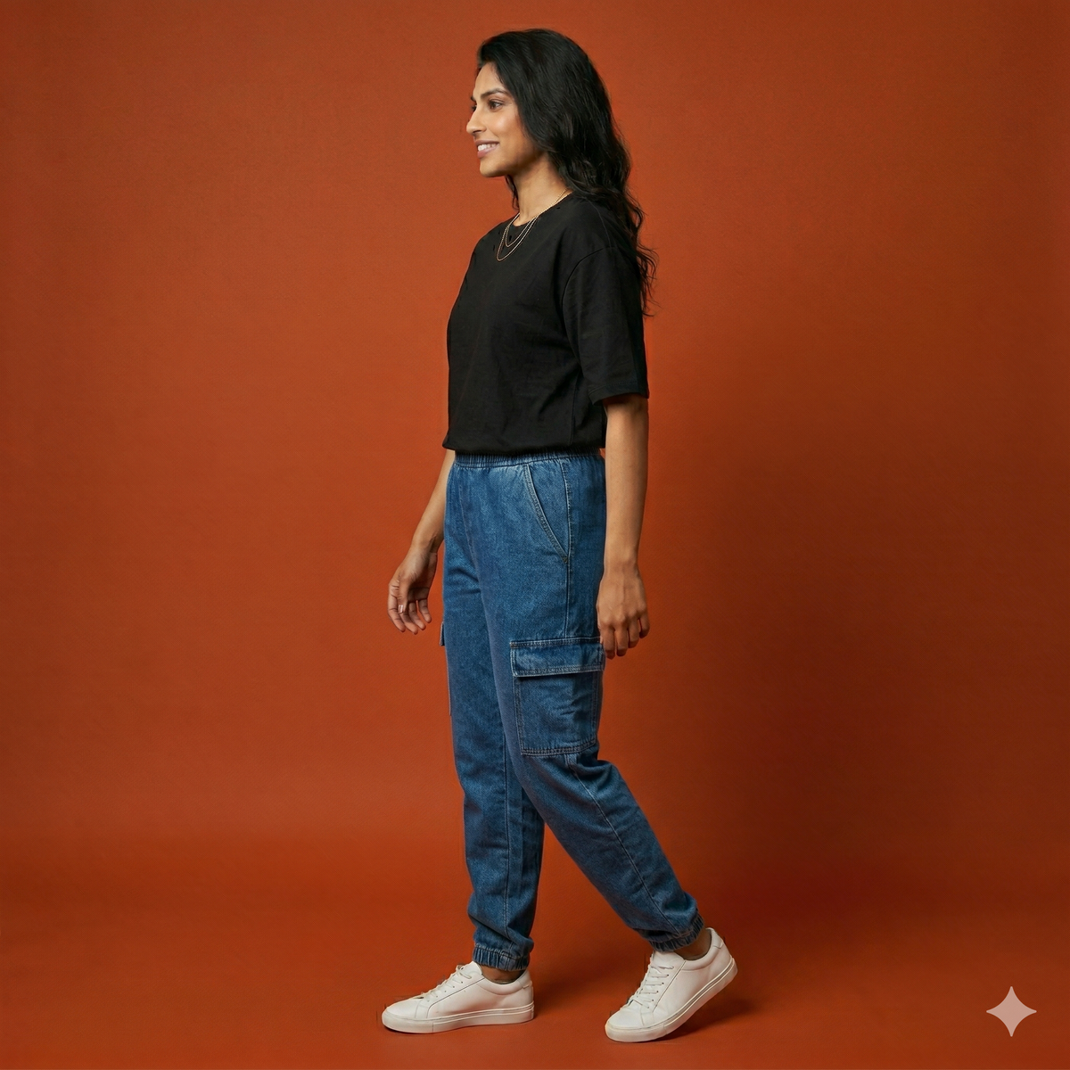 Black Plain Oversized T-Shirt